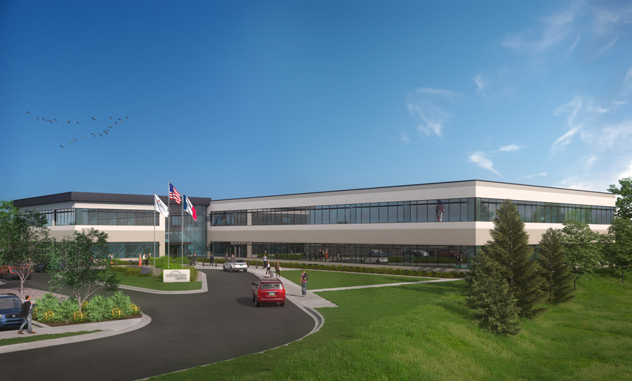 rendering of the new WorldWide Logistics campus